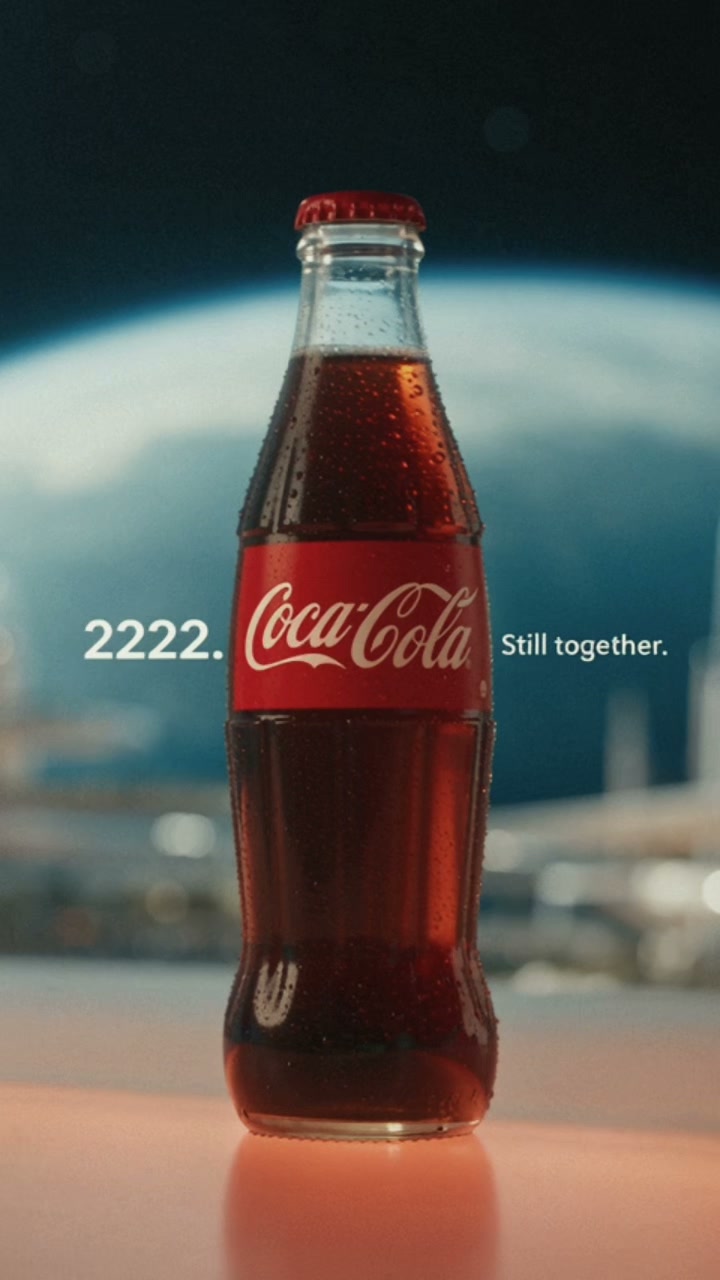 Frame from Spec Coca Cola.mov • 13.26s. Spec work; not presented as a commissioned brand campaign.