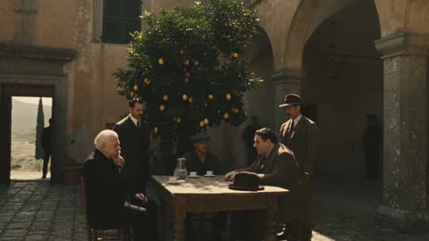 AI advertising: motion, a frame from Sicily, Bureau 723