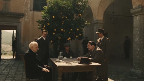 AI advertising: finished video, a frame from Sicily, Bureau 723
